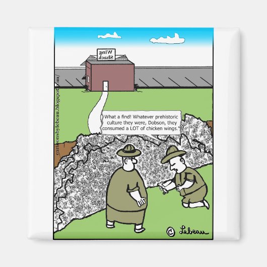 鶏の骨の驚きfind-final+address+dialog マグネット (正面)