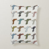 鶏の鳥柄カラフルファーム アクセントクッション (裏面(縦))