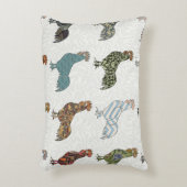 鶏の鳥柄カラフルファーム アクセントクッション (正面(垂直))