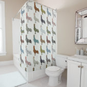 鶏の鳥柄カラフルファーム シャワーカーテン (インサイチュ)