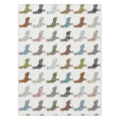 鶏の鳥柄カラフルファーム テーブルクロス (正面)