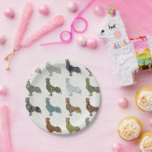 鶏の鳥柄カラフルファーム ペーパープレート (パーティー)