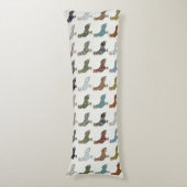 鶏の鳥柄カラフルファーム ボディピロー (正面縦)