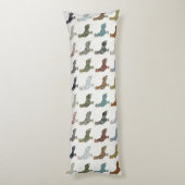 鶏の鳥柄カラフルファーム ボディピロー (裏面 (縦))