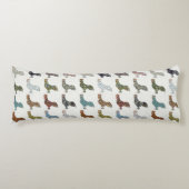 鶏の鳥柄カラフルファーム ボディピロー (正面)