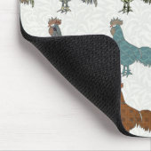 鶏の鳥柄カラフルファーム マウスパッド (コーナー)