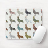 鶏の鳥柄カラフルファーム マウスパッド (マウス)