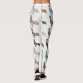 鶏の鳥柄カラフルファーム レギンス (裏面)