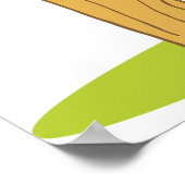 鶏の鳴き声 ポスター (角)