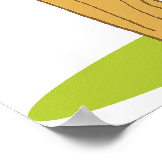 鶏の鳴き声 ポスター (角)