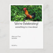 鶏の鳴き声 ポストカード (正面)