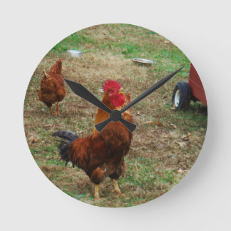 鶏の鳴き声 ラウンド壁時計