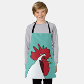 鶏の鶏の養殖動物の子供 エプロン (着用した状態)