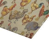 鶏の鶏の養殖田舎の動物 カッティングボード (角)