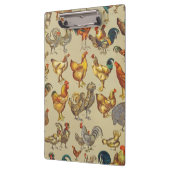 鶏の鶏の養殖田舎の動物 クリップボード (左)