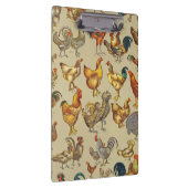 鶏の鶏の養殖田舎の動物 クリップボード (右)