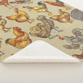 鶏の鶏の養殖田舎の動物 シェルパブランケット (3/4)