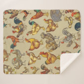 鶏の鶏の養殖田舎の動物 シェルパブランケット (正面(横))