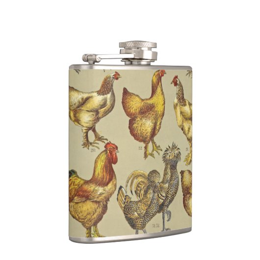 鶏の鶏の養殖田舎の動物 フラスク (右)