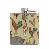 鶏の鶏の養殖田舎の動物 フラスク (裏面)