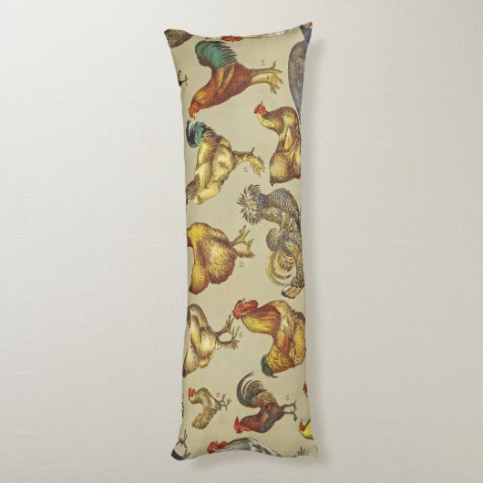 鶏の鶏の養殖田舎の動物 ボディピロー (裏面 (縦))