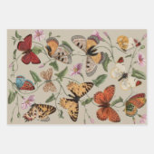 鶏の鶏の養殖田舎の動物 ラッピングペーパーシート (正面3)