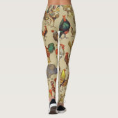 鶏の鶏の養殖田舎の動物 レギンス (裏面)