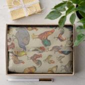 鶏の鶏の養殖田舎の動物 薄葉紙 (ギフト)