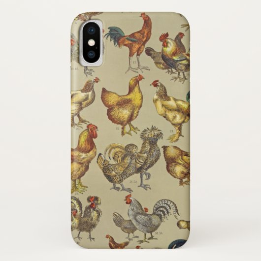 鶏の鶏の養殖田舎の動物 Case-Mate iPhoneケース (裏面)