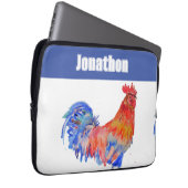 鶏の鶏の鳥の子供たち男の子の名前ノート ラップトップスリーブ (正面右)