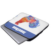 鶏の鶏の鳥の子供たち男の子の名前ノート ラップトップスリーブ (正面下部)