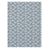 鶏の鶏の鶏の塵の青と白 テーブルクロス (正面)