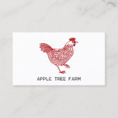 鶏の鶏卵農場 名刺 (正面)