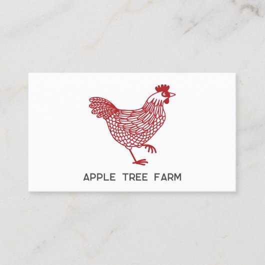 鶏の鶏卵農場 名刺 (正面)