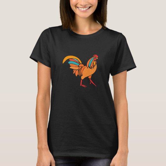 鶏の鶏農家鶏 Tシャツ (正面)