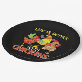 鶏は生きがいが好い ペーパープレート (アングル)