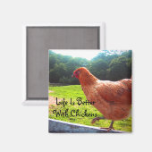 鶏は生きがいが好い マグネット (正面/裏面)