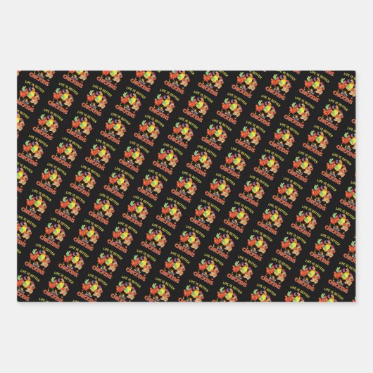 鶏は生きがいが好い ラッピングペーパーシート (正面3)