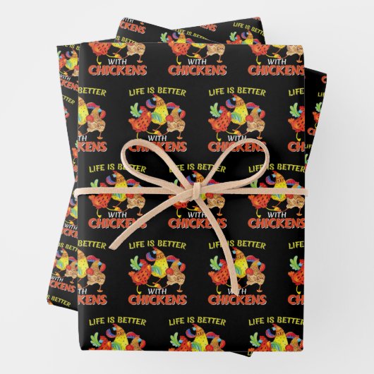 鶏は生きがいが好い ラッピングペーパーシート (インサイチュ)