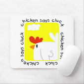 鶏は鳴き声のTシャツおよびギフトを言います マウスパッド (マウス)