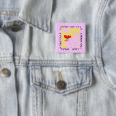 鶏は鳴き声のTシャツおよびギフトを言います 缶バッジ (インサイチュ)