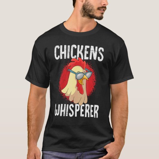鶏ひげ家禽農家鶏 Tシャツ (正面)