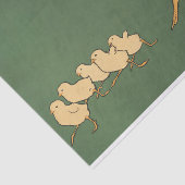 鶏ひよこデコップグリーンヴィンテージ 薄葉紙 (詳細)