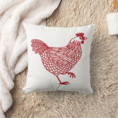 鶏ひん赤と白鳥 クッション (ブランケット)