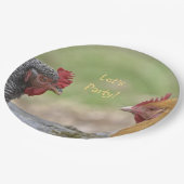 鶏をパーティを楽しもう ペーパープレート (アングル)