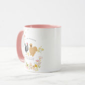 鶏を愛するただの女の子 |モノグラム マグカップ (正面左)