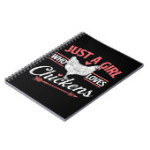 鶏を愛する女の子 – チキンラバーポー ノートブック (左側)