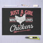 鶏を愛する女の子 – チキンラバーポー 薄葉紙 (クラフト)