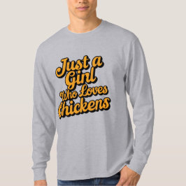 鶏を愛する少女たち Tシャツ