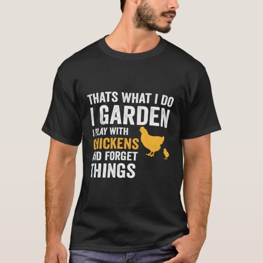 鶏を薄く遊て庭に忘れす Tシャツ (正面)